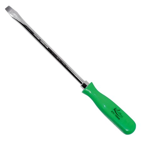 K-TOOL INTERNATIONAL Slotted Screwdriver, w/Green Handle 8" KTI-19908